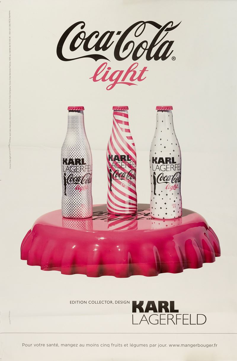 Karl Lagerfeld : Coca-Cola light  - Auction Posters and Collectables - Cambi Casa d'Aste