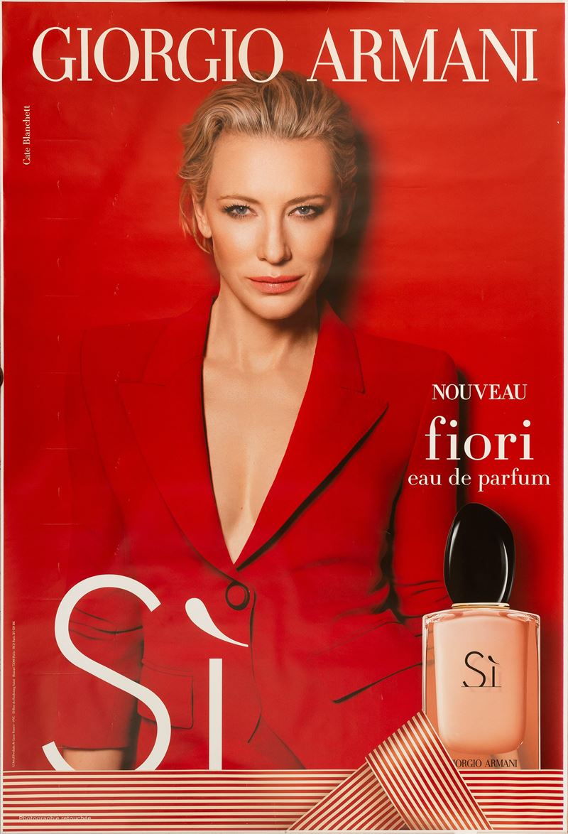 Giorgio Armani : Eau De Parfum - Francia, Cate Blanchett  - Asta Manifesti e Collectible - Cambi Casa d'Aste