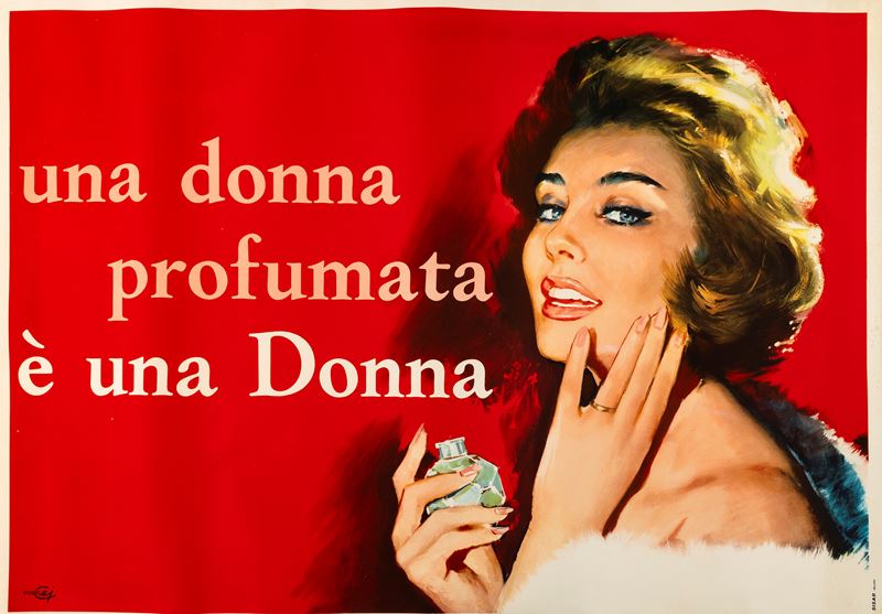 Studio Cei : Una donna Profumata è una donna  - Auction Vintage Posters and Collectible - Cambi Casa d'Aste