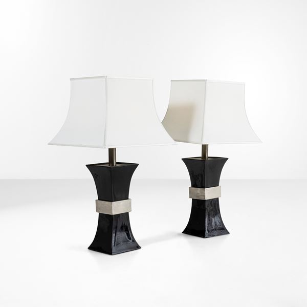 Gabriella Crespi - Due lampade da tavolo mod. 495