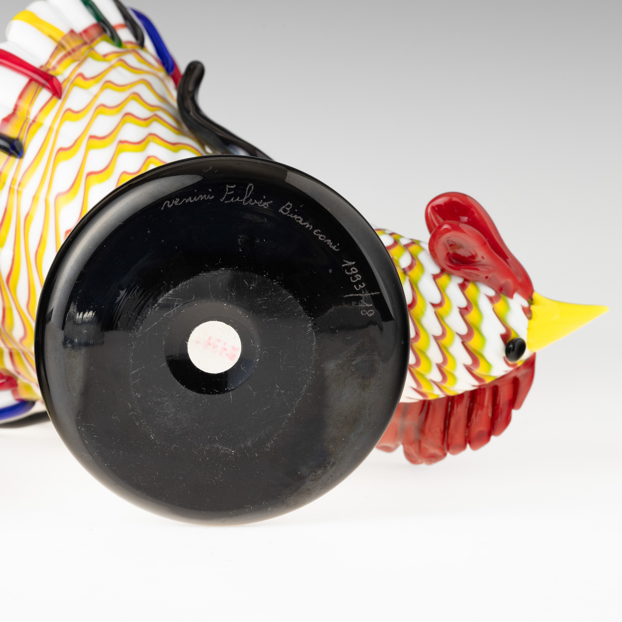 Fulvio Bianconi - Venini, Murano 1993 Gallo e Gallina
