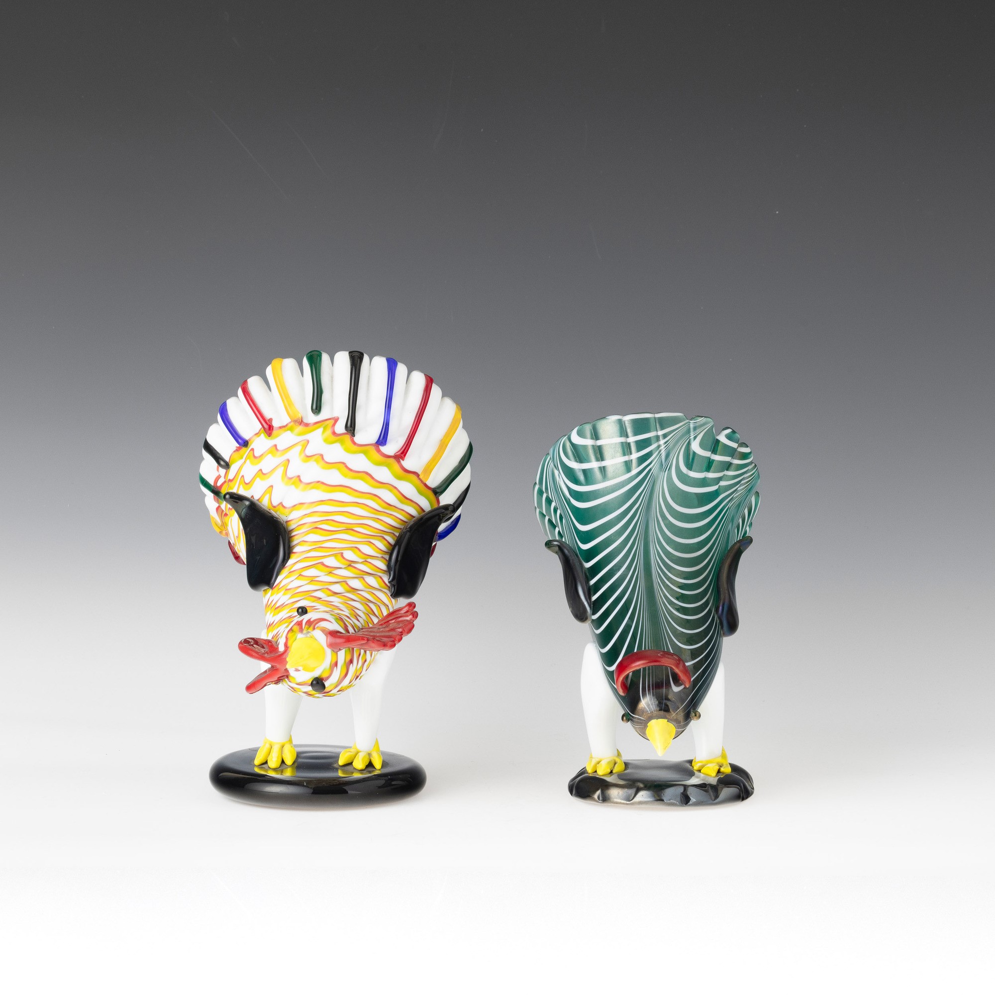 Fulvio Bianconi - Venini, Murano 1993 Gallo e Gallina