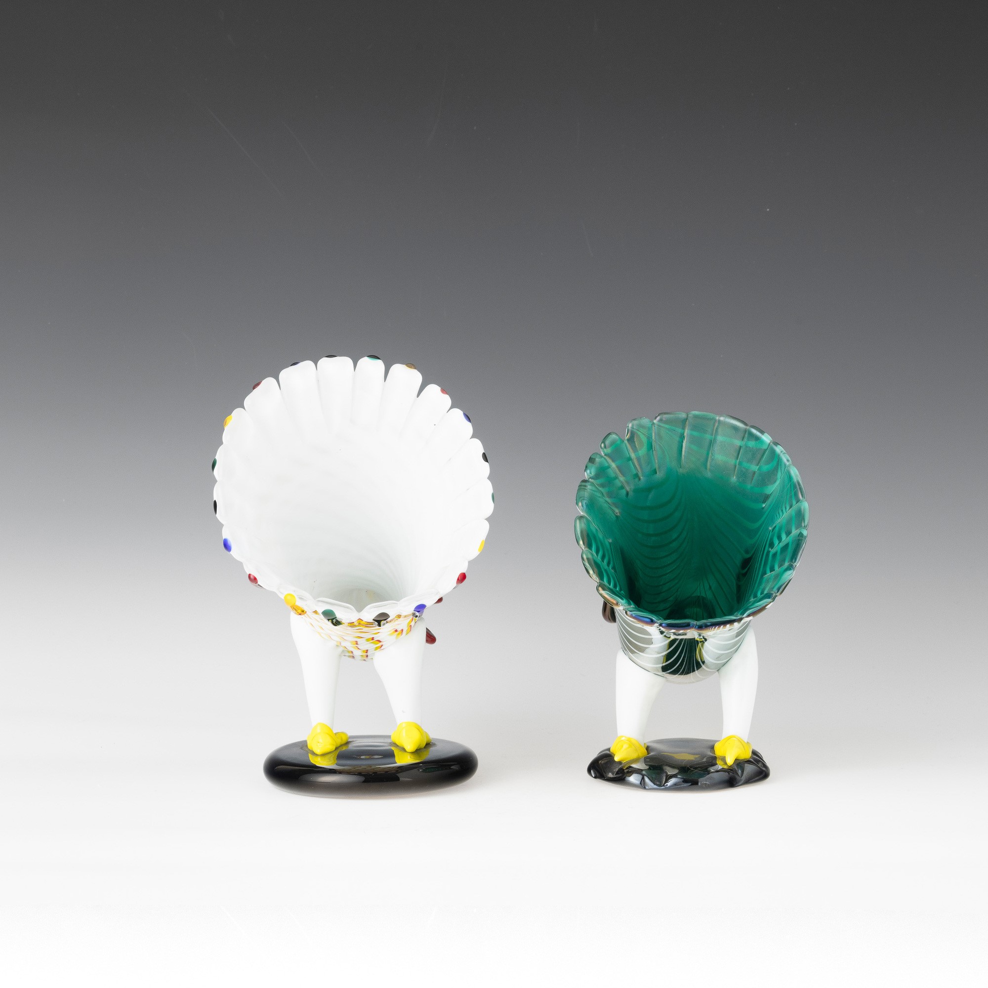 Fulvio Bianconi - Venini, Murano 1993 Gallo e Gallina