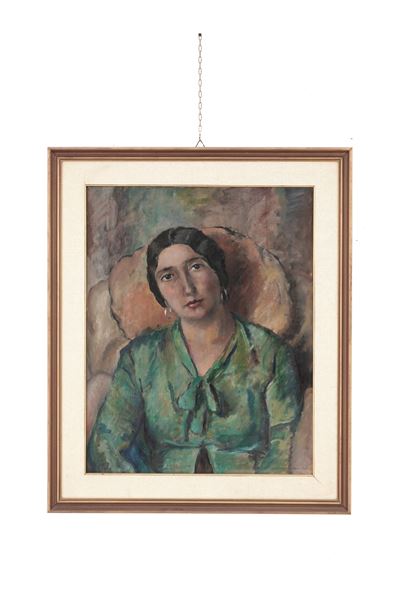 Ritratto della madre, olio su tavola