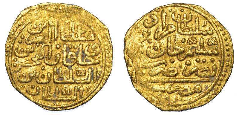 IMPERO OTTOMANO. MURAD III, 1574-1595 (982-1003). Sultani 982 (1574).  - Auction Numismatics - I - Cambi Casa d'Aste