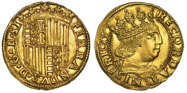 NAPOLI. FERDINANDO I D'ARAGONA, 1458-1494. Ducato. Emissioni dal 1458 al 1462.