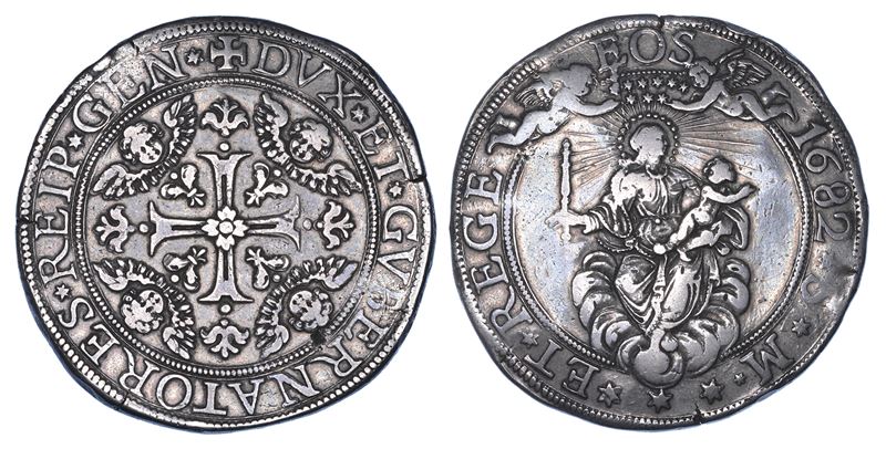 GENOVA. DOGI BIENNALI, 1528-1797. SERIE DELLA II FASE, 1541-1637. Da 2 Scudi 1682. Sigla S M.  - Asta Numismatica - I - Cambi Casa d'Aste