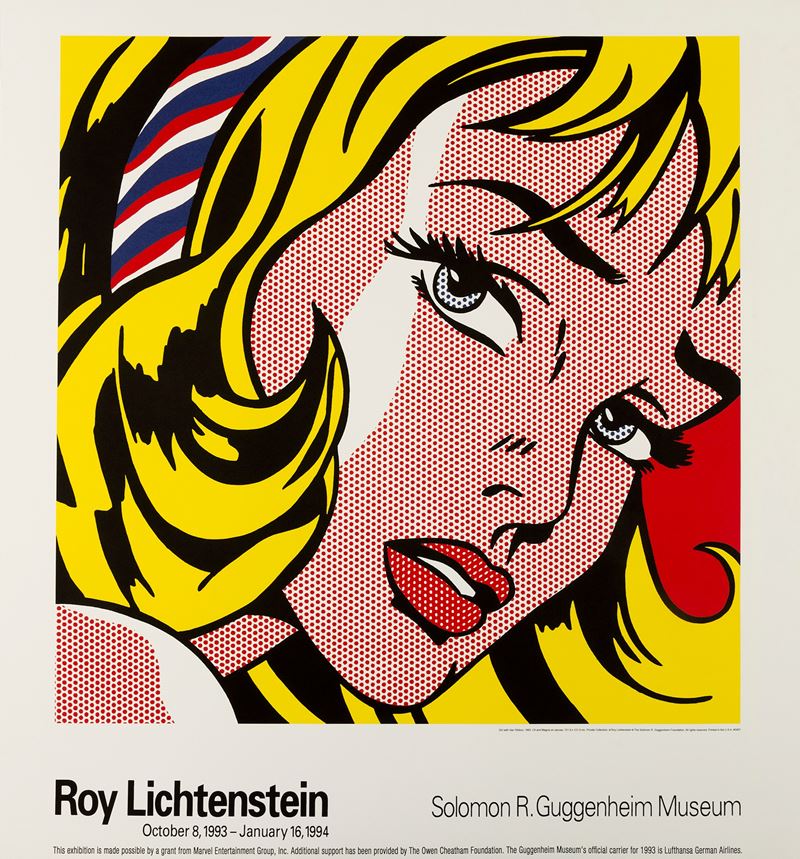 Roy Lichtenstein : Salomon R. Guggenheim Museum  - Asta Manifesti d'Epoca e Collectible - Cambi Casa d'Aste