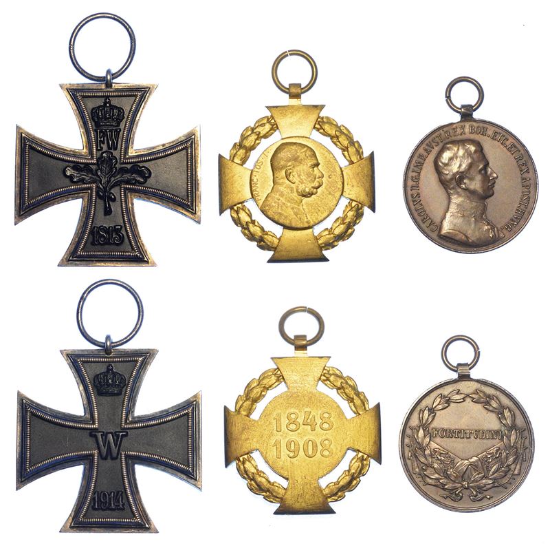 STATI VARI. Lotto di tre onorificenze.  - Auction Numismatics - Medals and popes - II - Cambi Casa d'Aste