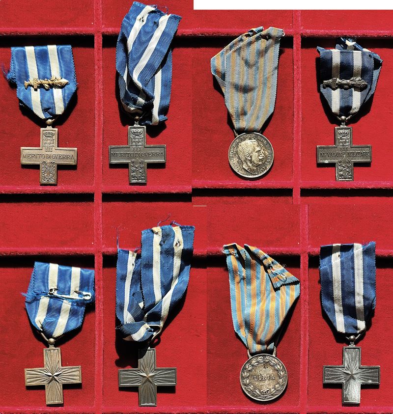 REGNO D’ITALIA. VITTORIO EMANUELE III DI SAVOIA, 1900-1946. Lotto di quattro onorificenze.  - Auction Numismatics - Medals and popes - II - Cambi Casa d'Aste