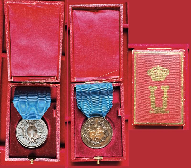 REGNO D’ITALIA. VITTORIO EMANUELE III DI SAVOIA, 1900-1946. Medaglia in bronzo al Valore Militare.  - Auction Numismatics - Medals and popes - II - Cambi Casa d'Aste