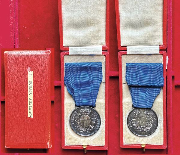 REGNO D’ITALIA. VITTORIO EMANUELE III DI SAVOIA, 1900-1946. Medaglia in argento al Valore Militare.