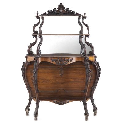 Etagere in Legno Scolpito. XIX Secolo