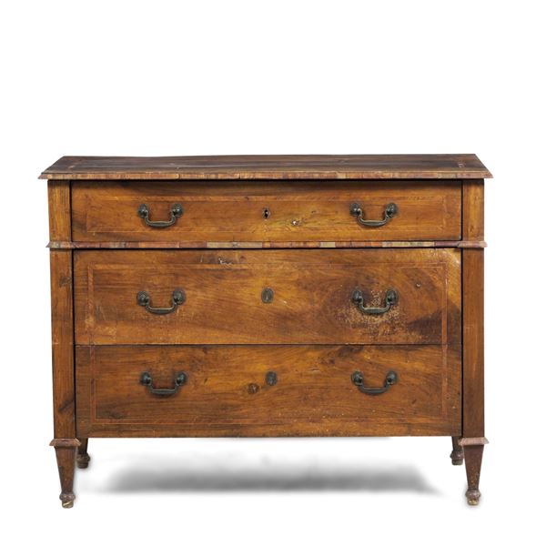 Cassettone Direttorio filettato. XVIII secolo