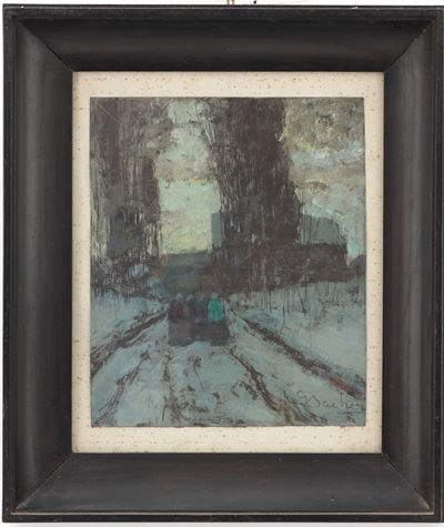 Strada di Campagna con Figure