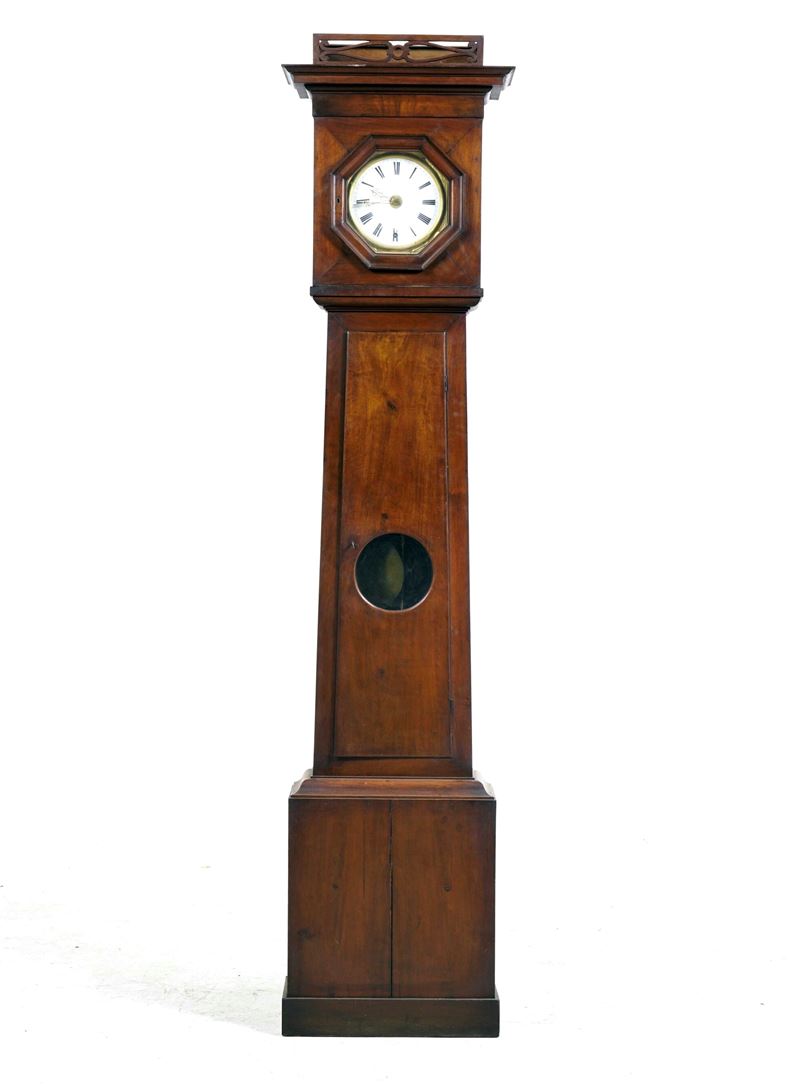 Pendola modello Morbier. Genova, XX secolo  - Asta Antiquariato - Cambi Casa d'Aste