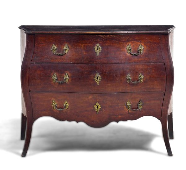 Comò a tre cassetti. XIX secolo