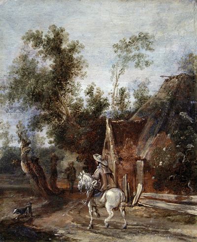 Paesaggio con Uomo a Cavallo