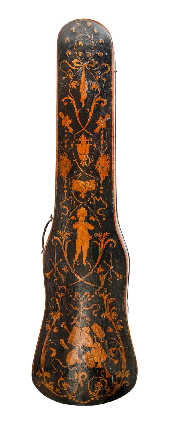 Custodia per violino intarsiata. Piemonte, XVIII secolo