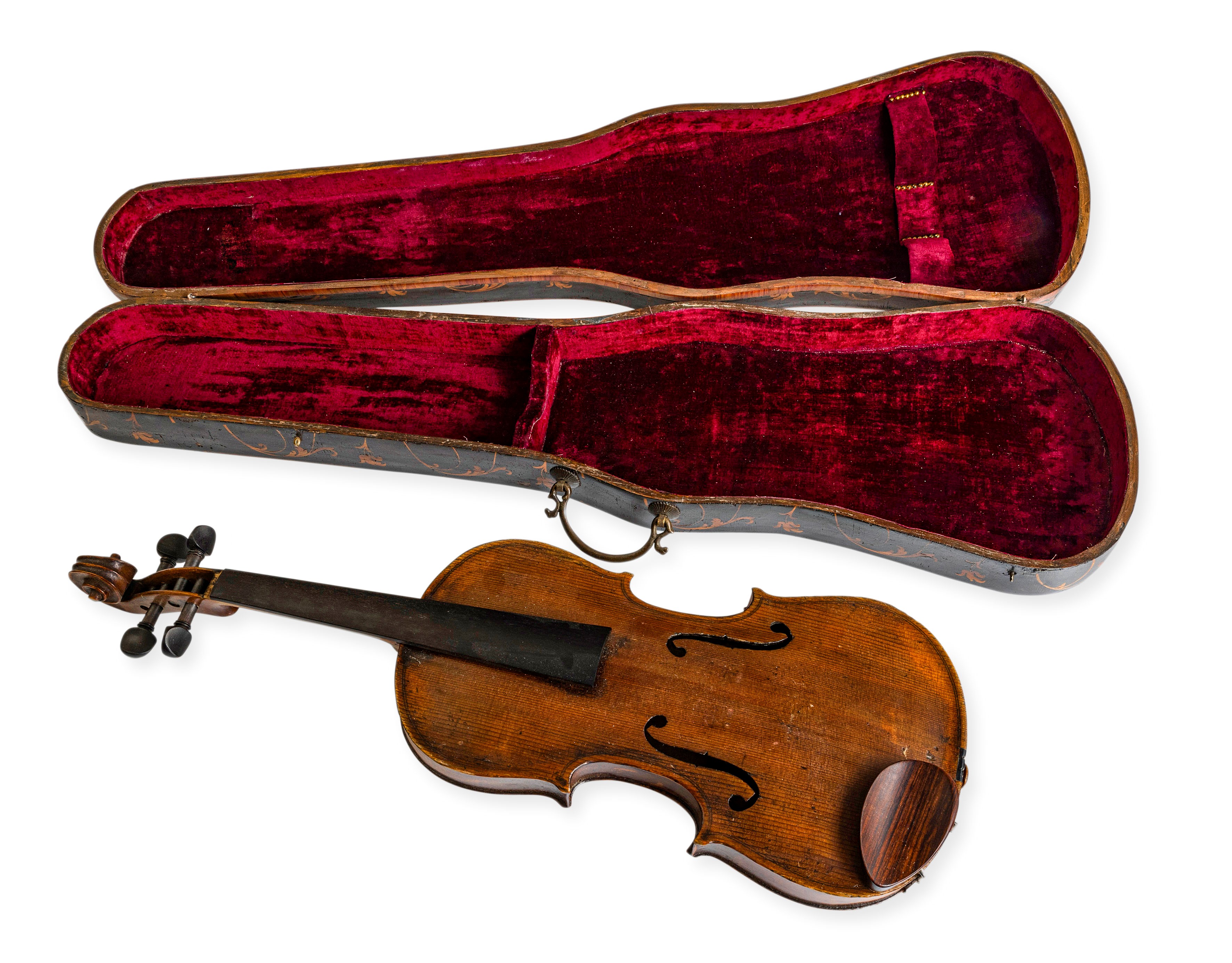 Custodia per Violino Intarsiata. Piemonte, XVIII Secolo