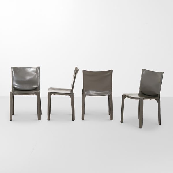 Mario Bellini - Quattro sedie mod. 412 Cab