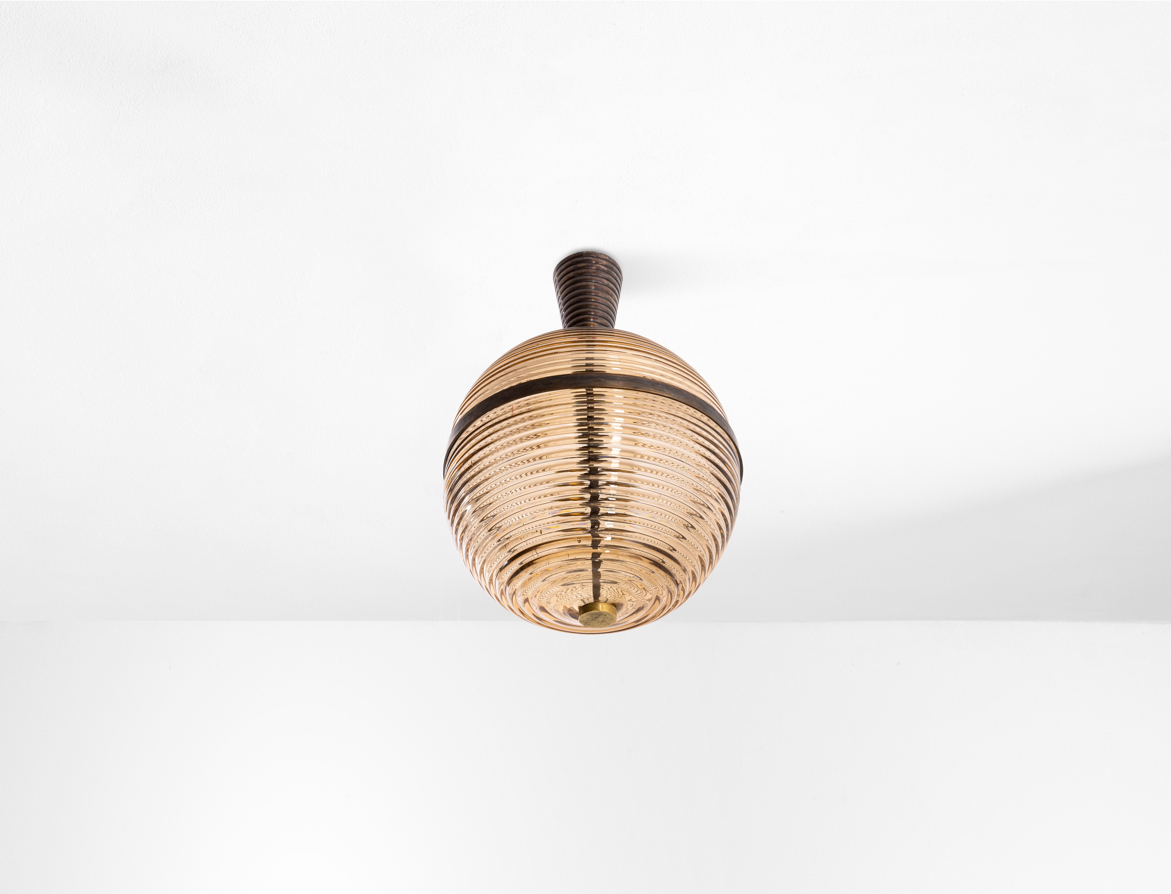 Seguso - Due Lampade a Sospensione.