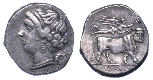 CAMPANIA - NEAPOLIS. Dracma, 275-250 a.C.