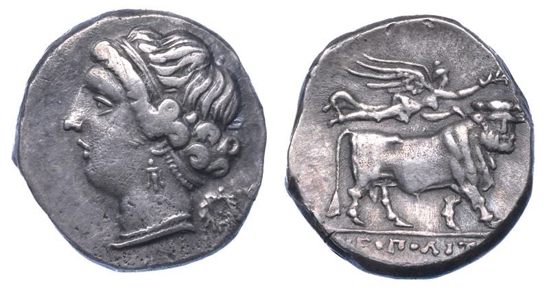 CAMPANIA - NEAPOLIS. Dracma, 275-250 a.C.  - Asta Numismatica - I - Cambi Casa d'Aste