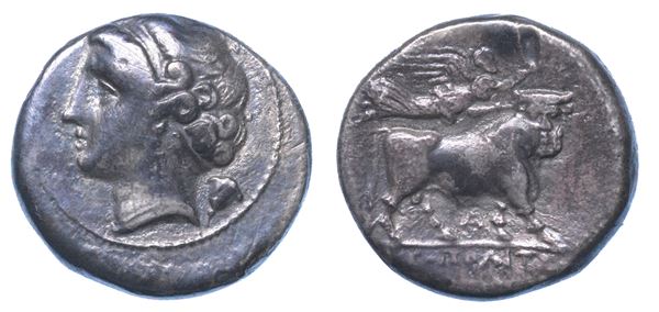 CAMPANIA - NEAPOLIS. Dracma, 275-250 a.C.