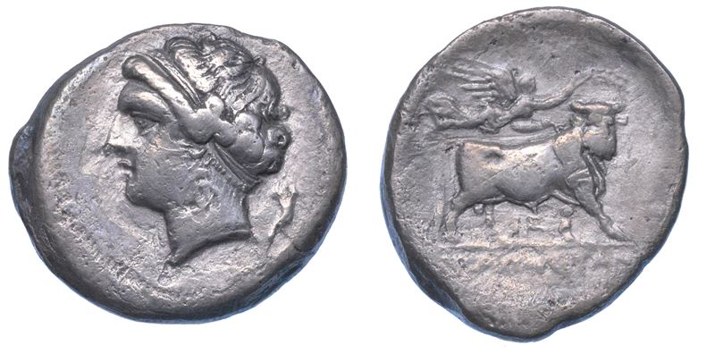 CAMPANIA - NEAPOLIS. Dracma, 275-250 a.C.  - Asta Numismatica - I - Cambi Casa d'Aste