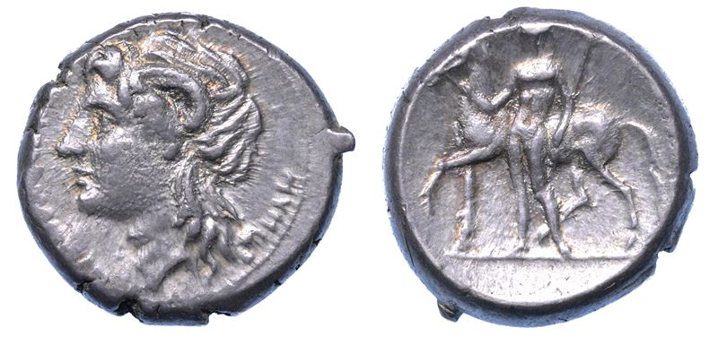CAMPANIA - NUCERIA ALFATERNA. Didracma, 250-225 a.C.  - Asta Numismatica - I - Cambi Casa d'Aste