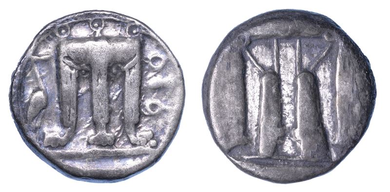 BRUTTIUM - CROTONE. Nomos, 550-480 a.C.  - Auction Numismatics - I - Cambi Casa d'Aste