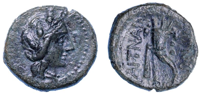 SICILIA - AITNA. Sestante, 210-150 a.C.  - Auction Numismatics - I - Cambi Casa d'Aste