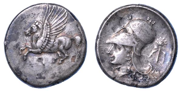 CORINZIA - CORINTO. Statere, 386-307 a.C.
