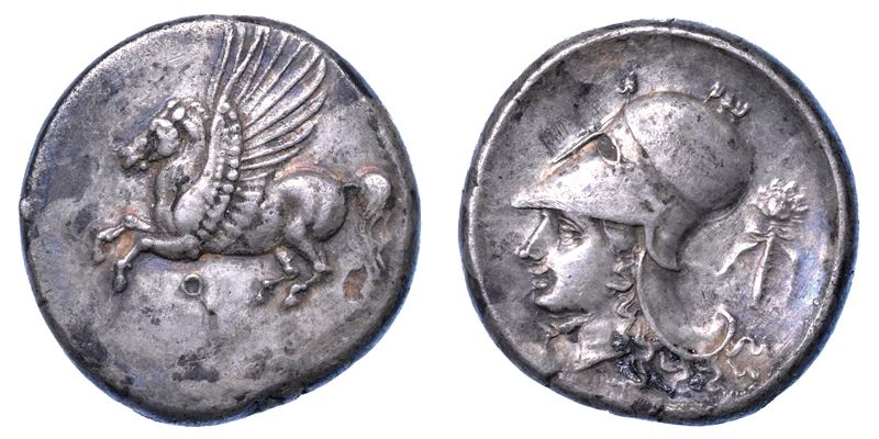 CORINZIA - CORINTO. Statere, 386-307 a.C.  - Asta Numismatica - I - Cambi Casa d'Aste
