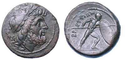 Bruttium - Bretti. Oncia, 214-211 a.C.