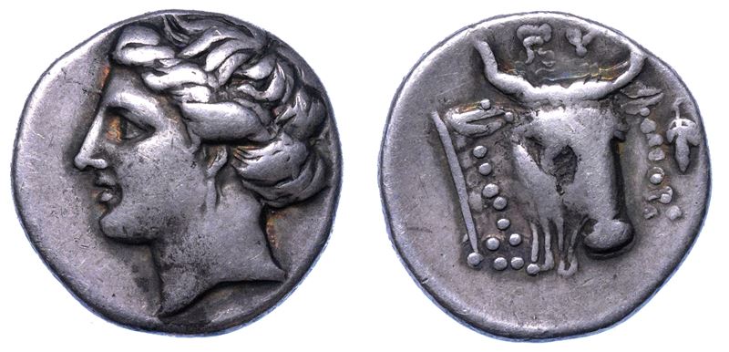 EUBEA - LEGA EUBEA. ERETRIA. Dracma, 304-290 a.C.  - Asta Numismatica - I - Cambi Casa d'Aste