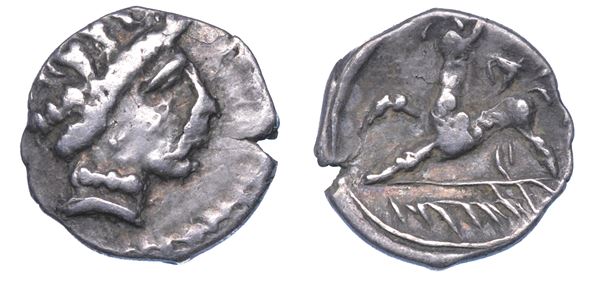 GALLIA CISALPINA - CENOMANI. Obolo, 150-100 a.C.