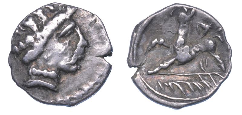 GALLIA CISALPINA - CENOMANI. Obolo, 150-100 a.C.  - Auction Numismatics - I - Cambi Casa d'Aste