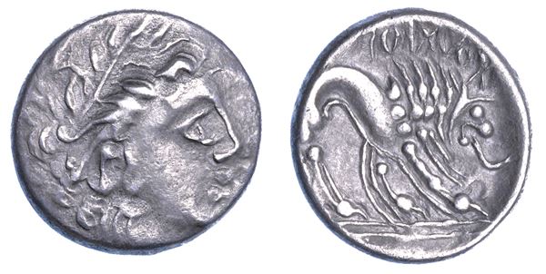 CELTI OCCIDENTALI - NORD ITALIA (Territorio Insubrico-Cisalpina). Dracma, terzo quarto del II secolo a.C.