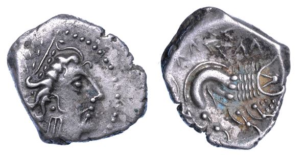 GALLIA - INSUBRI. Dracma, fine III - II secolo a.C.