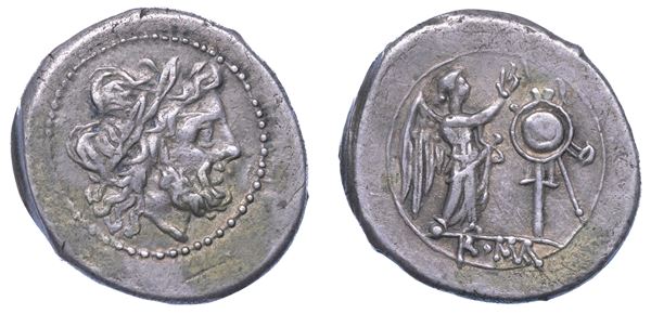 REPUBBLICA ROMANA - ANONIME. Vittoriato, 211-208 a.C.