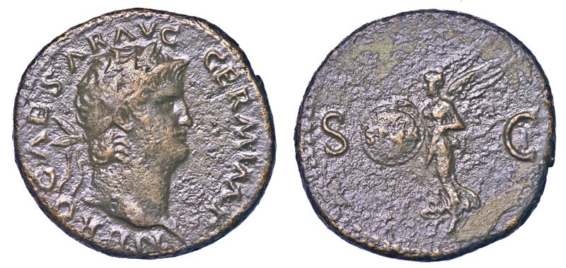 NERONE, 54-68. Asse. Roma.  - Asta Numismatica - I - Cambi Casa d'Aste