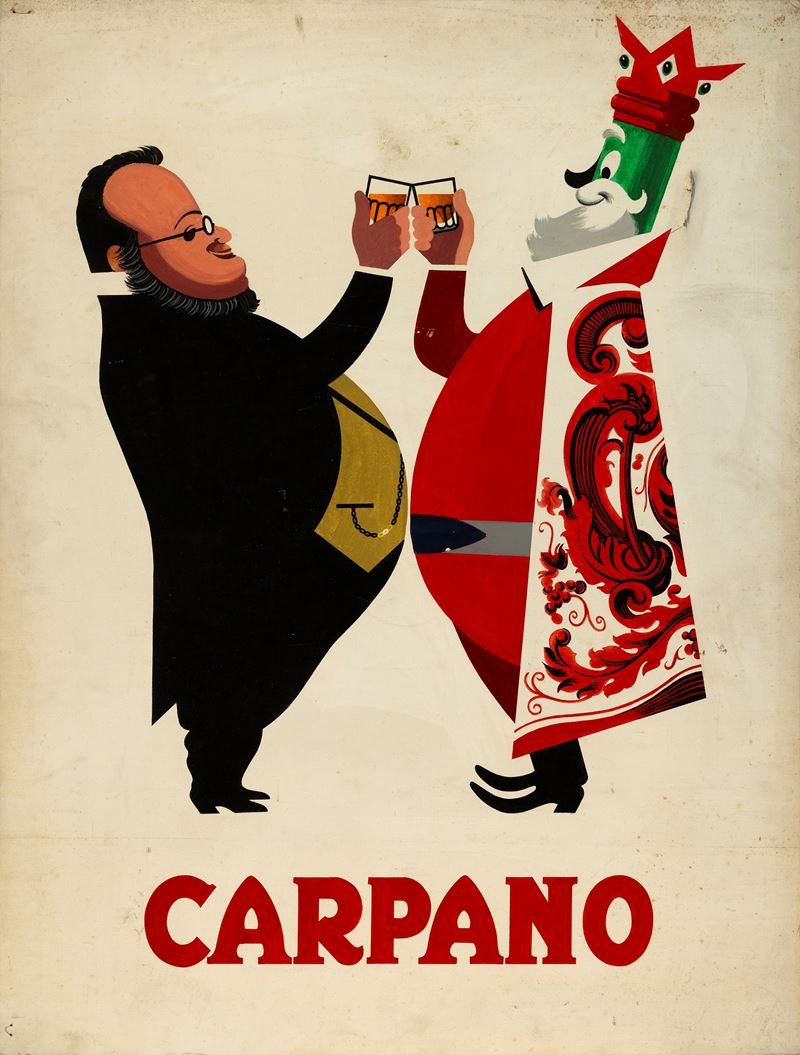 Armando Testa : Carpano Cavour  - Auction Vintage Posters and Collectible - Cambi Casa d'Aste