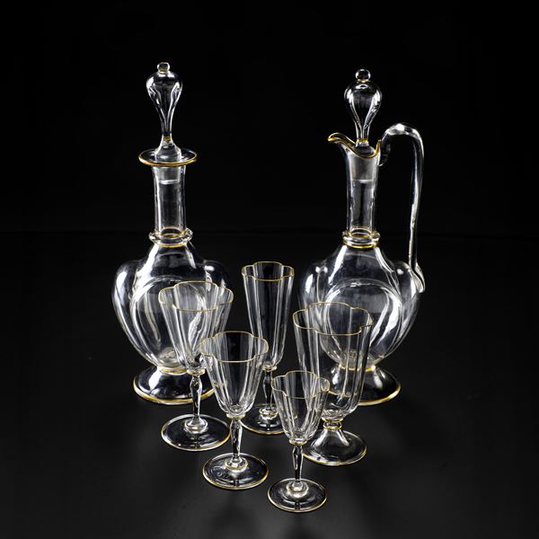 Servizio di calici Vienna, Manifattura J. & L. Lobmeyr, fine XIX - inizio XX secolo