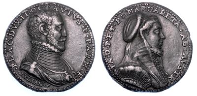 Parma e Piacenza. Ottavio Farnese e Margherita D'austria, Duca e Duchessa di Parma e Piacenza, 15...