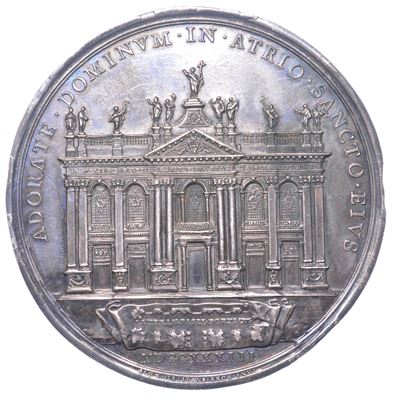 Stato Pontificio. Clemente XII (lorenzo Corsini), 1730-1740. Placchetta Uniface in Argento del Ro...