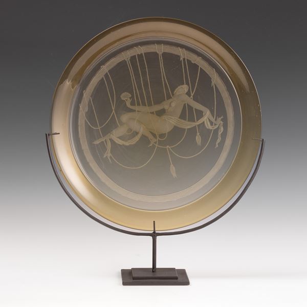 SALIR, Murano 1980 ca da un disegno di Gio Ponti Domitilla