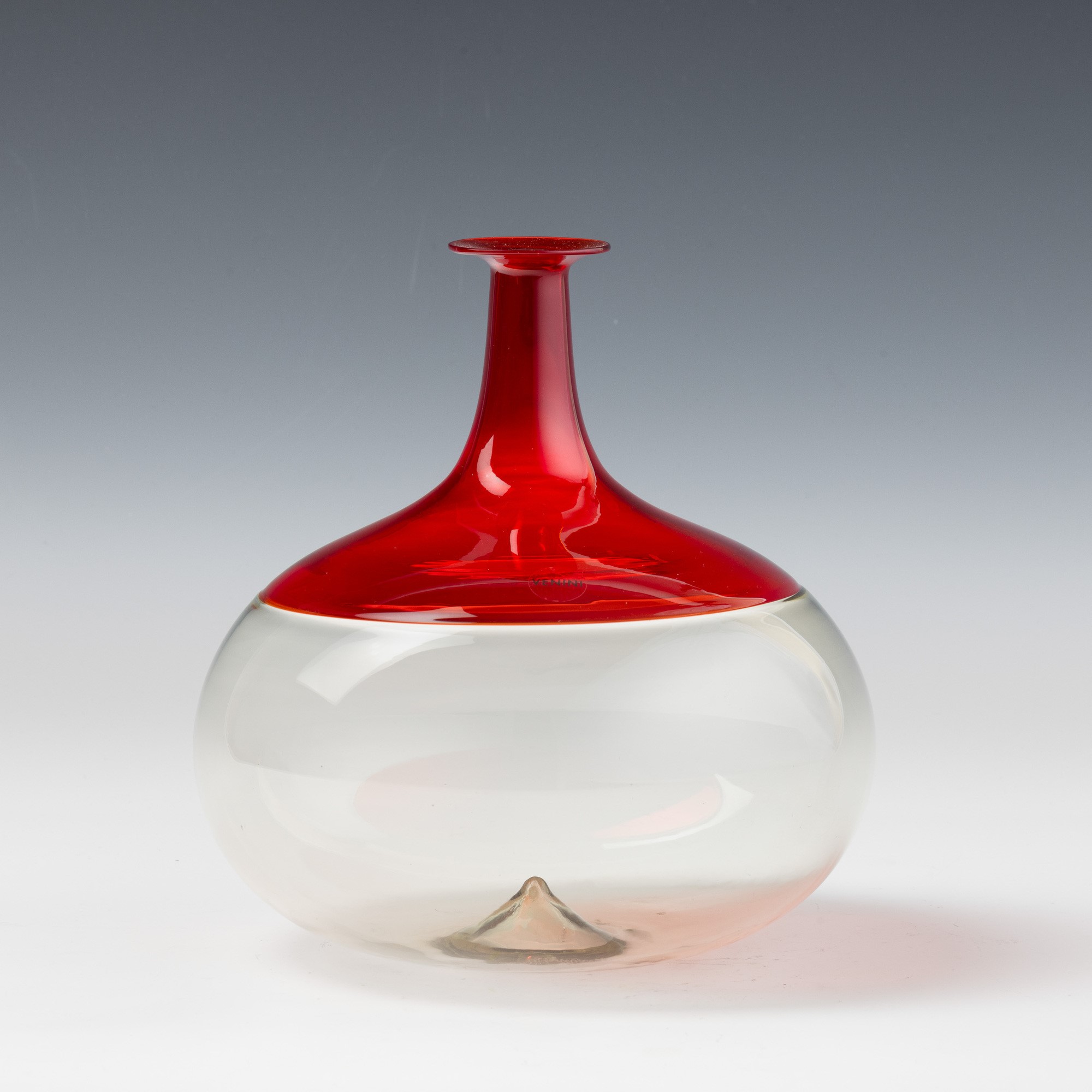 Tapio Wirkkala - Vaso Murano “Bolle” in vetro soffiato a incalmo