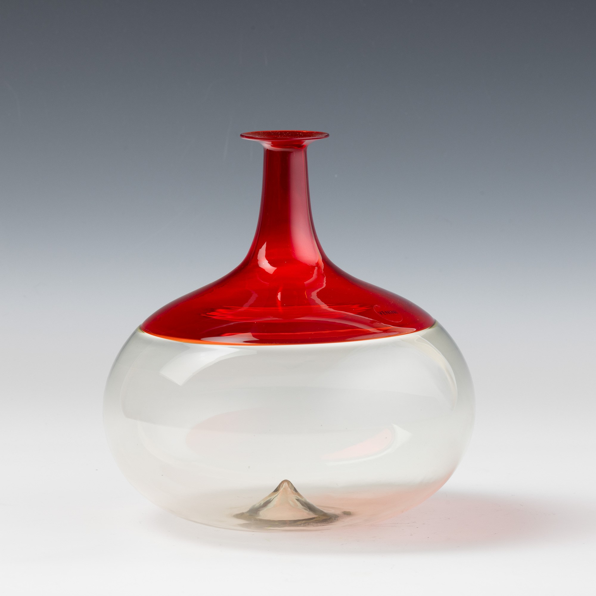 Tapio Wirkkala - Vaso Murano “Bolle” in vetro soffiato a incalmo